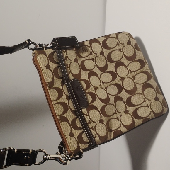 Coach Brown Signature Crossbody Bag - Picture 4 of 10